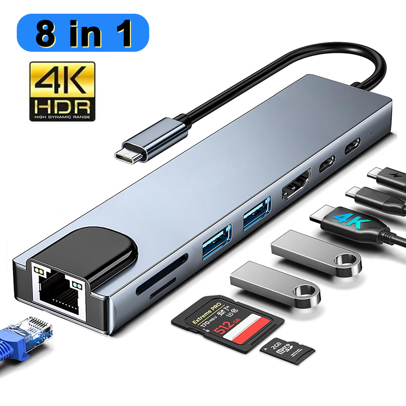Sd Card Module - Koncentrator USB typu C 8 w