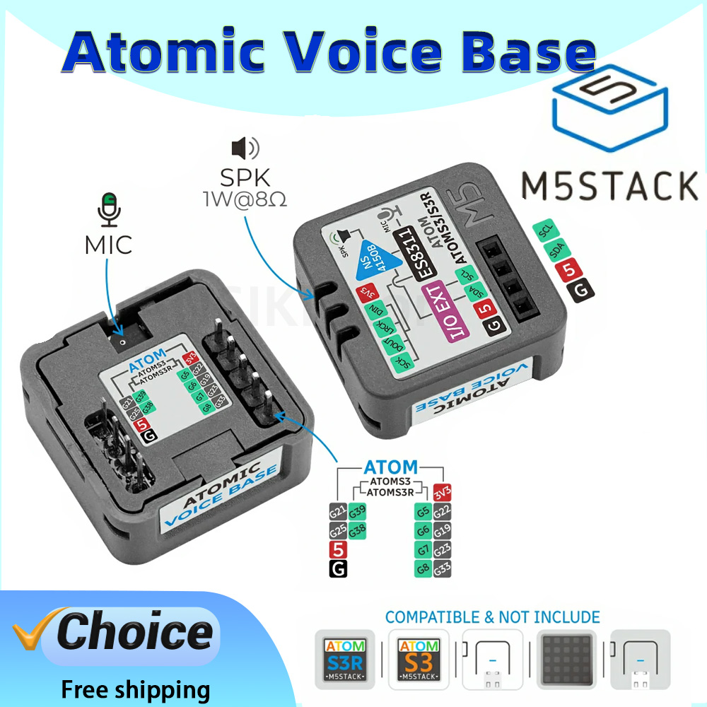 Microphone Module - Moduł M5Stack Atomic Voice Base ES8311