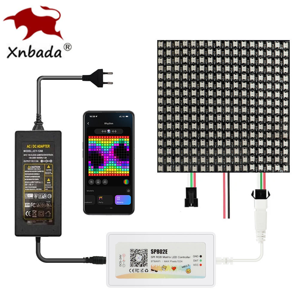 Ws2812B Strip 5V - WS2812B WS2812 RGB LED Cyfrowy Elastyczny