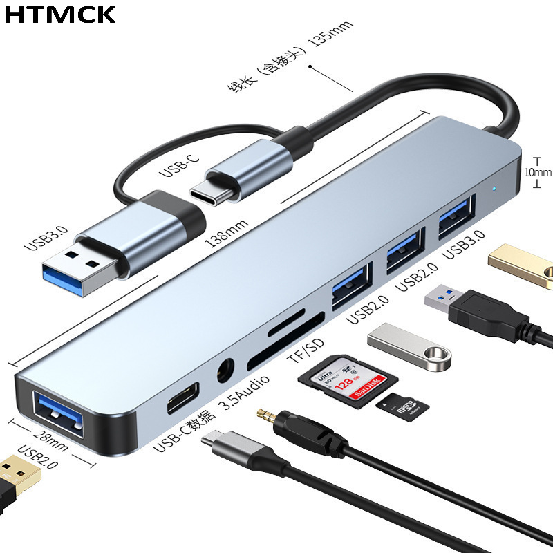 Sd Card Module - 8-w-1, wielofunkcyjna stacja dokująca USB typu