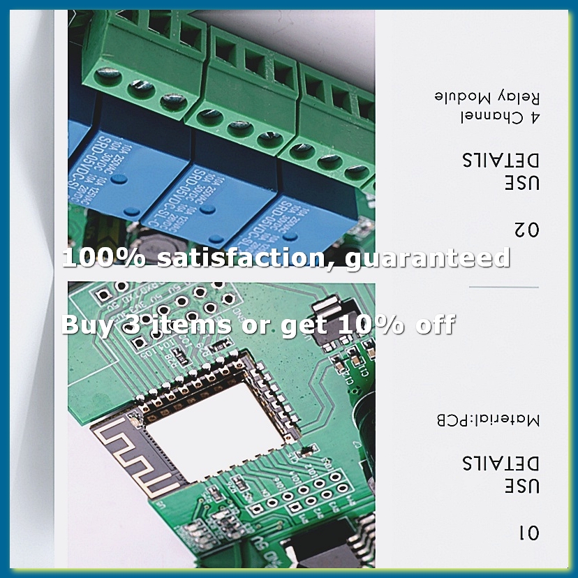 Relay Module 4 Channel - Moduł przekaźnikowy ESP8266 Wireless WIFI 4-kanałowy