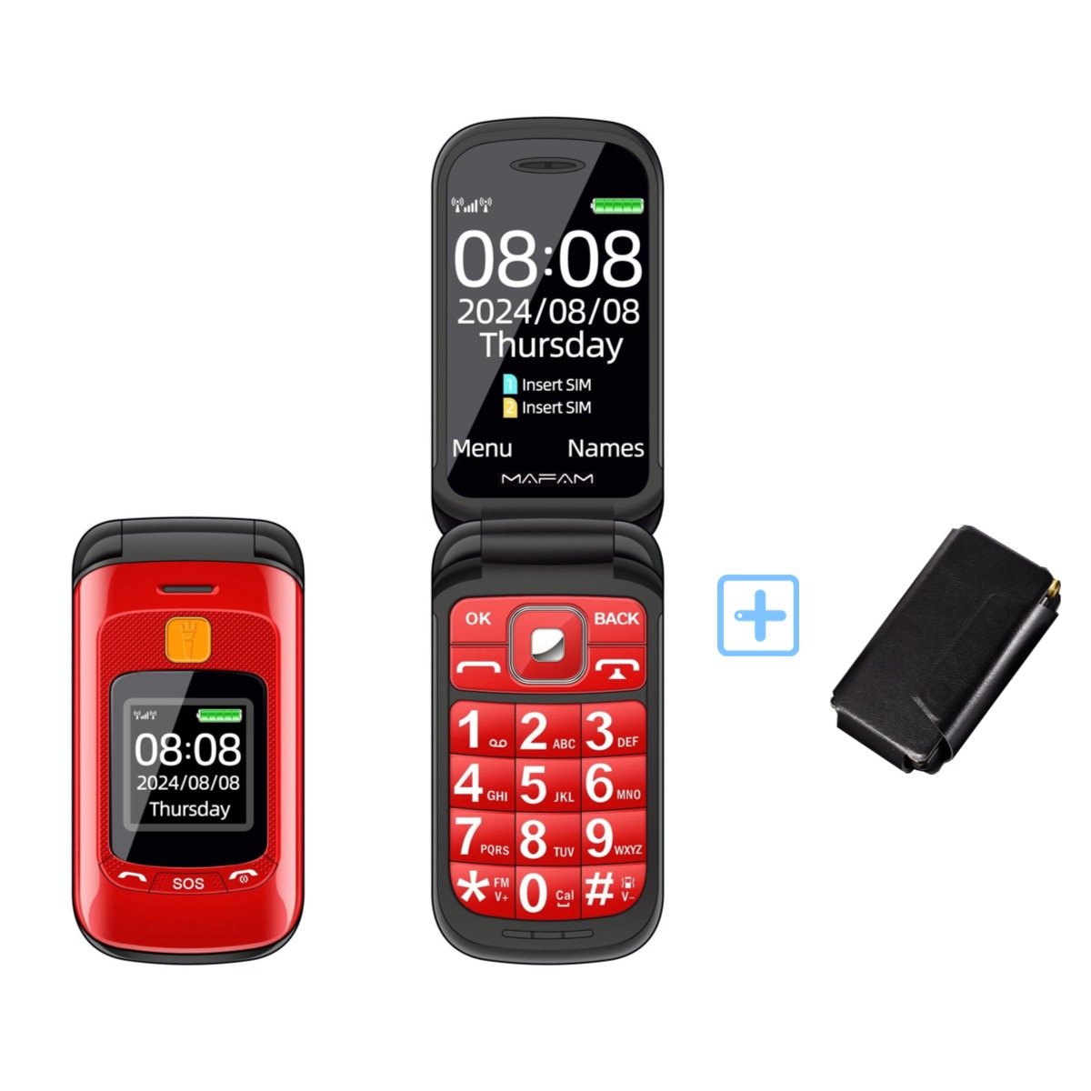 Tft Display 2.4 - Mafam F899 Senior Telefon Klapkowy z
