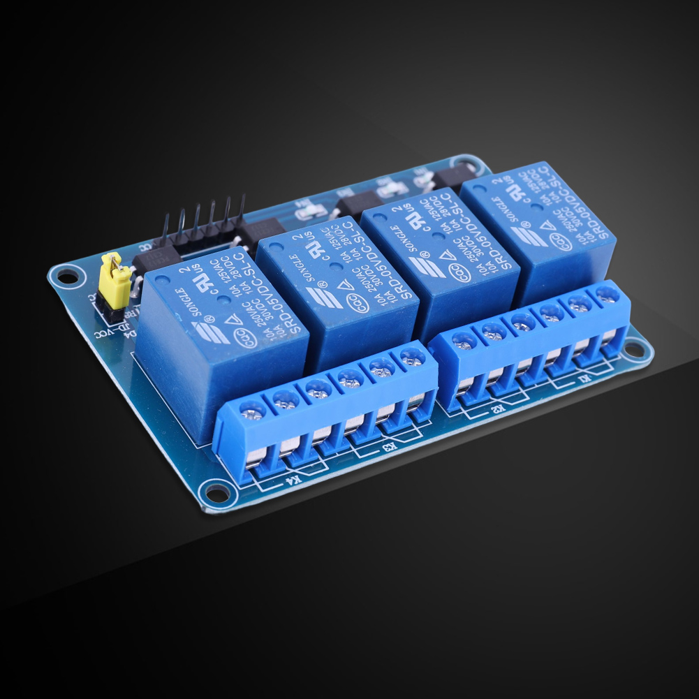 Płytka przekaźnikowa 5V 12V 4- – Relay Module 4 Channel recenzja i cena