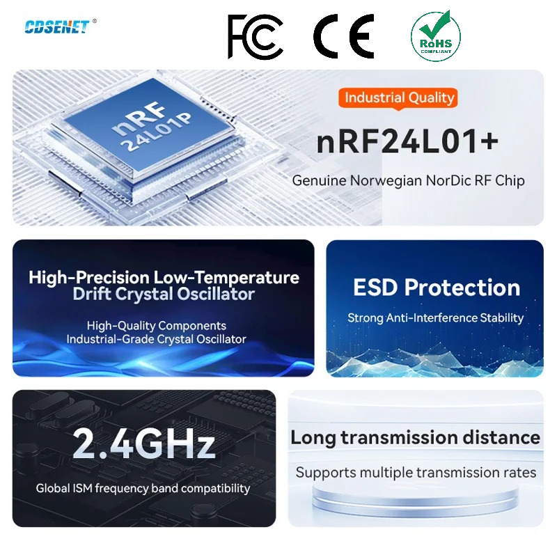 2 szt. nRF24L01+ PA LNA 2.4GHz – Nrf24L01 recenzja i cena