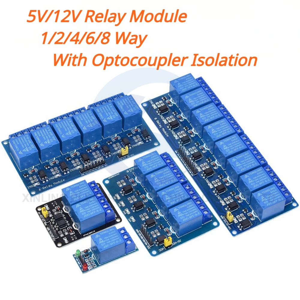 Moduł przekaźnikowy 5/12V 1/2/ – Relay Module 4 Channel recenzja i cena