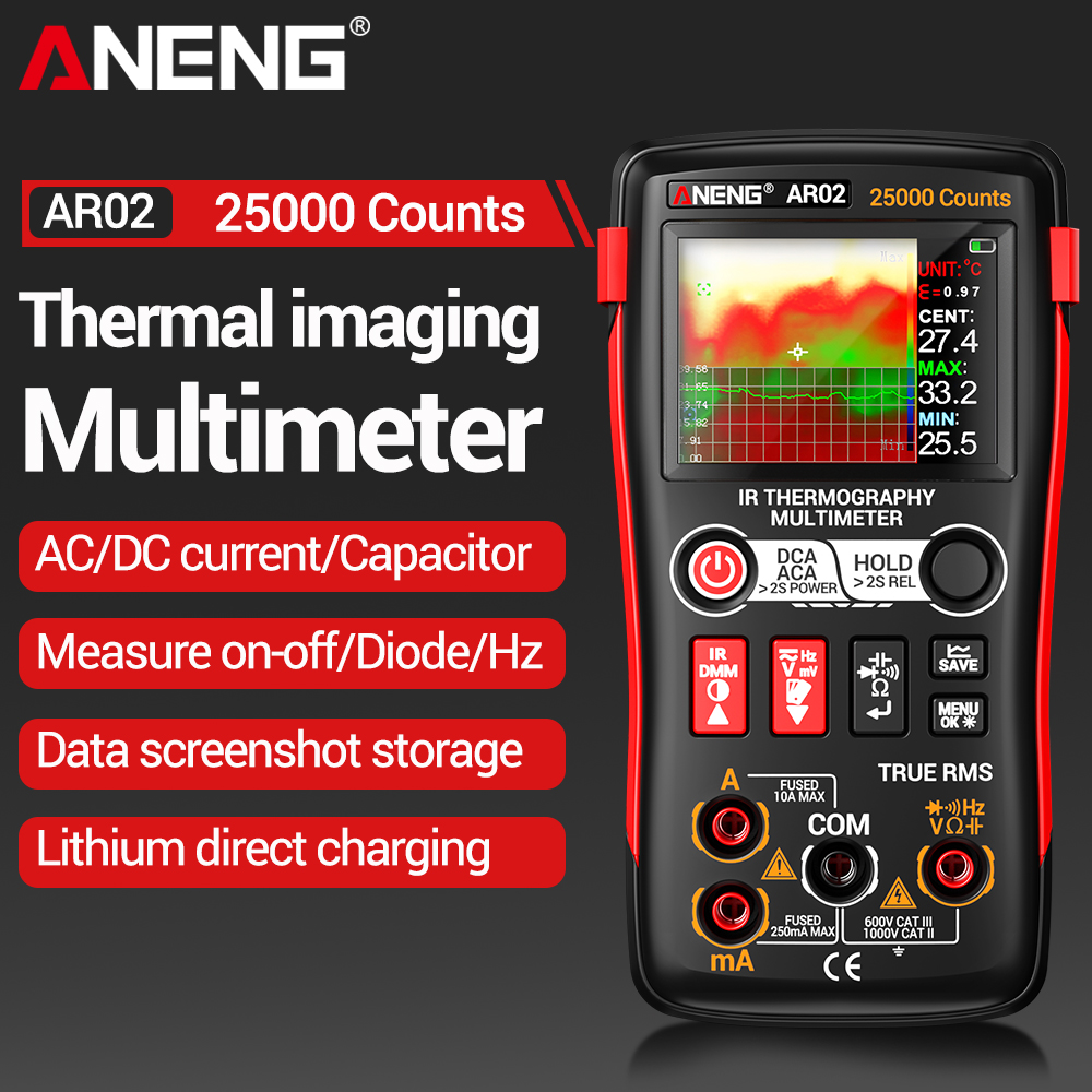 ANENG Termowizyjny Multimetr z – Tft Display 2.4 recenzja i cena